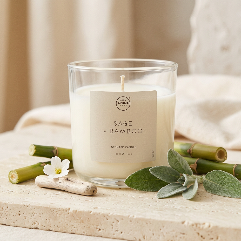 Vela Simplicity · Salvia y Bambú