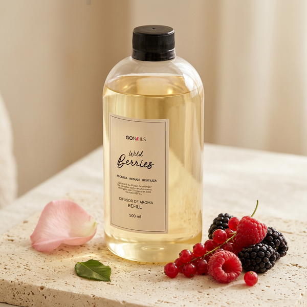 Refill Difusor 500 ml · Wild Berries con frambuesas, moras y grosellas frescas, Go Living.